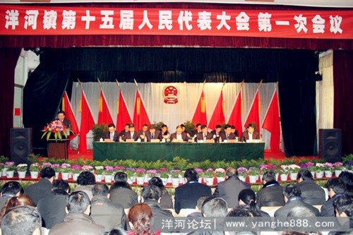 洋河镇第十五届人民代表大会召开