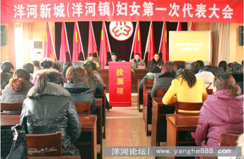 洋河新城（洋河镇）第一届妇女代表大会召开